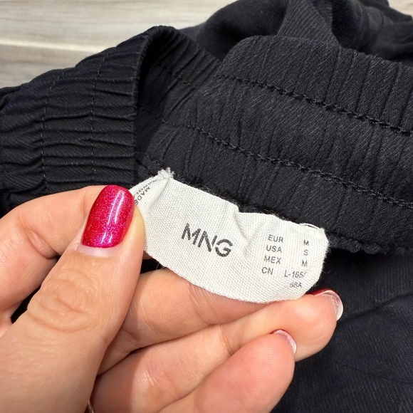 MNG Mango black loose fit jogger style pants size small - Picture 6 of 6